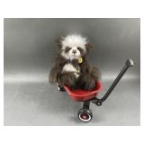 Charlie Bear Named Izzy In Wagon