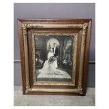 Antique Framed Bridal Photo