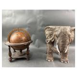 Vintage Molded Resin Elephant Plant Stand & More
