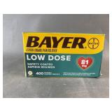 Bayer Low Dose Aspirin 81 mg Safety-Coated Tablets