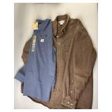 Carhartt 2XL Tall Denim & NWT XL Knit Shirts
