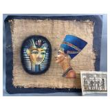 Vintage Egyptian Papyrus Painting & Artwork