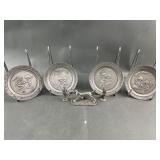Vtg Hallmark Little Gallery Pewter Plates & More