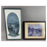 Framed Oil Painting Signed By Nathan & More