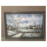 Signed Oil On Canvas