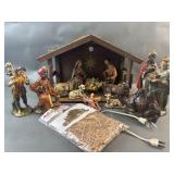 Hand Painted Nativity Set