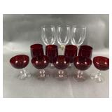 Ruby Red Glass Goblets & Tamara Childs Glasses