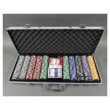 Dice Poker Chip Set in Portable Carrying Case