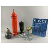Apothecary Jars, Monet Coffee Table Book & Decor