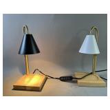 2 Mikasa Table Lamps One With Broken Bulb.