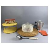 Pfaltzgraff Casserole Dish, Lazy Susan