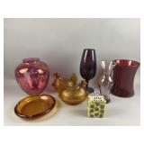 Colored Glass Lot