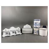 Antique German Enamelware Kitchen Decor & More