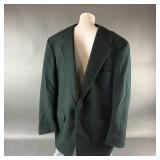 Bill Blass 100% Camel Hair Menï¿½s Green Blazer