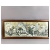 Signed & Framed Oil on Canvas Art Print