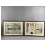 Signed & Framed Watercolor Repro & More