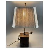 Vintage Coffee Grinder Table Lamp