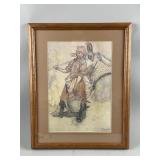 Framed/Signed Pastel Drawing by C.Larsson