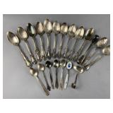 20 Vintage Sterling Silver Spoons