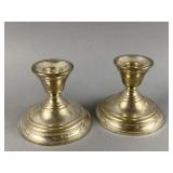 Vintage Sterling Silver Candle Holders