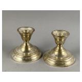 Vintage Sterling Silver Candle Holders