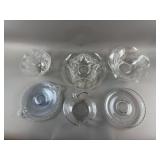 Vtg Candlewick Clear Glass & Serving Platters