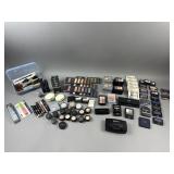 Large Lot of Makeup & Brushes, Mostly New