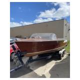 1961 Chriscraft 17-Ft Boat with Trailer