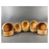 Crate & Barrel Wood Bowls Set of 12