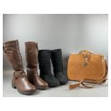 Leather Purse, Uggs & Boots