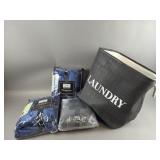 Laundry Basket, Blanket & Throws