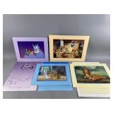 (4) Disney Commemorative Lithographs