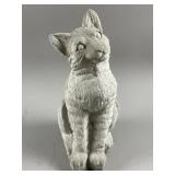 Vintage-Style Decorative Concrete Cat Statue