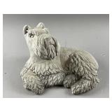 Vintage-Style Decorative Concrete Dog Statue