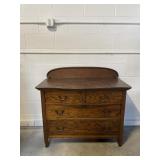 Antique 4 Drawer Wooden Dresser