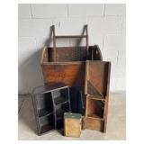 Vintage Cabbage Slicer, Wooden Totes & More