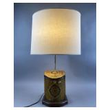 Vintage Table Lamp with Storage Box