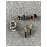 4 Pairs of 14K Gold Earrings