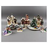 Vintage Disney Porcelain Village Set