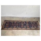 Vintage Hand Knotted Persian Runner Rug