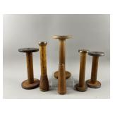 Antique Wood Spools & Bobbins