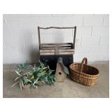 Vintage Rustic Wood Tote Boxes & More