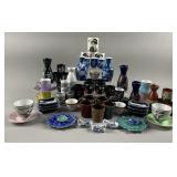 Vintage Japanese Pottery Sake Bottles, Cups & More