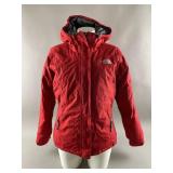 Women's The North Face HyVent Red Hooded Jacket.