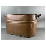 Antique Copper Wash Boiler Tub