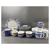 Blue Willow Ceramic Plates, Cups & More