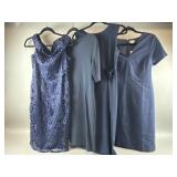 (4) Womenï¿½s Navy Dresses