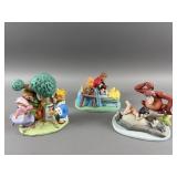 (3) Limited Edition Disney Figurines