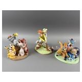 (3) Limited Edition Disney Figurines
