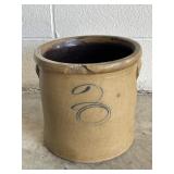 Antique 3-Gallon Stoneware B Sting Crock